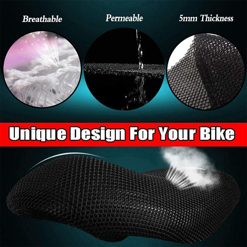 Motorcycle Anti-Slip 3D Mesh Fabric Protecting Cushion Seat Cover For Suzuki V-Strom VStrom DL650 DL1000 DL250 DL 650 1000 250