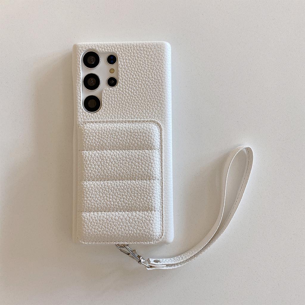 Luxury Lanyard Wallet Case For Samsung Galaxy S21 FE S22 S23 Plus Note 20 Ultra A52 A53 A54 5G Lichee Pattern Leather Cover