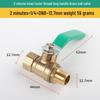 1/2'' Thickened Copper Ball Valve with Pneumatic Female & Male Threads for Water & Air Compressor Systems