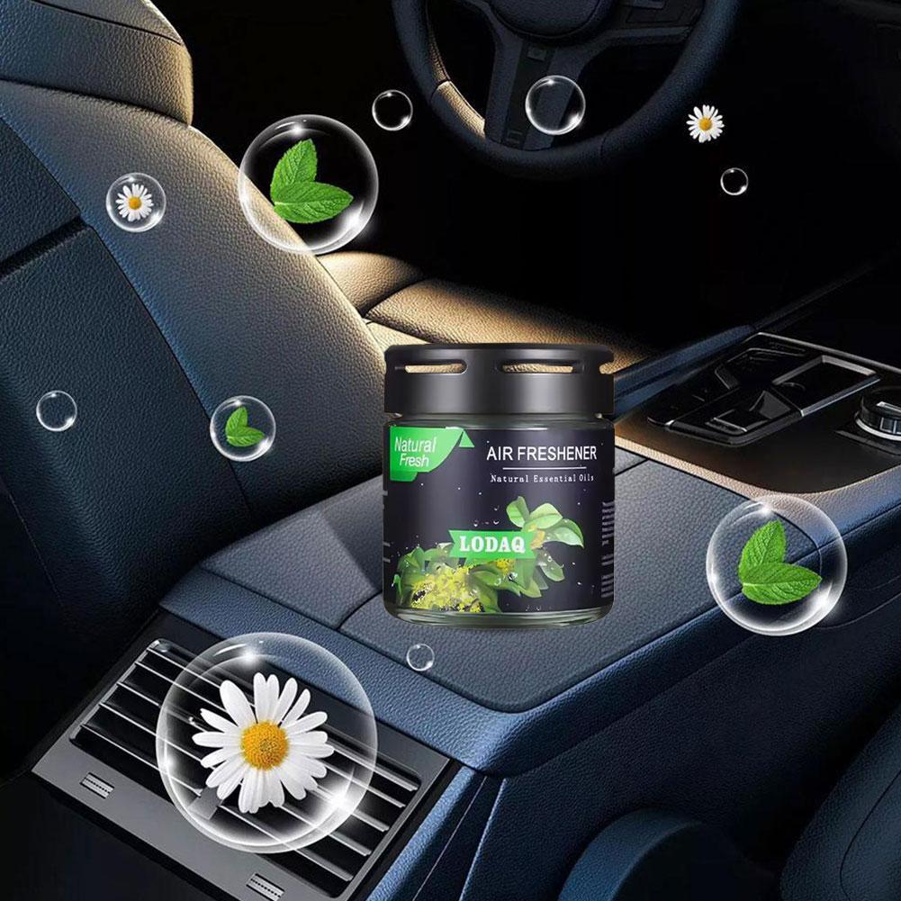 Car Solid Aromatherapy Cream Natural Plant Auto Interior Deodorizing Fragrance Paste Lemon Glass Jar Long-lasting Air Freshener