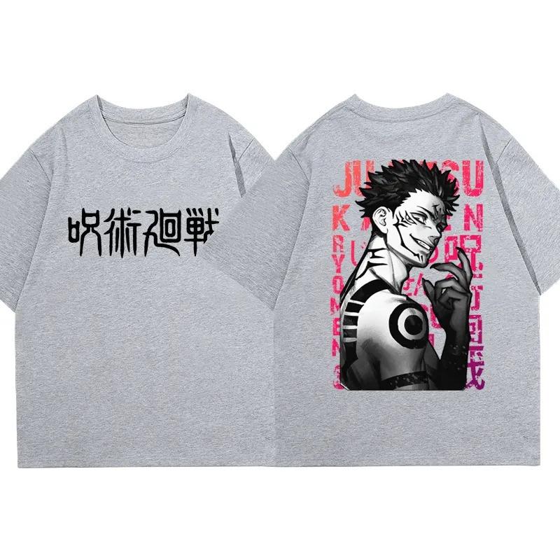Jujutsu Kaisen Anime Men Women Summer T-Shirt Oversized Vintage Short Sleeve Casual Comfort Loose Harajuku Street Top Y2k
