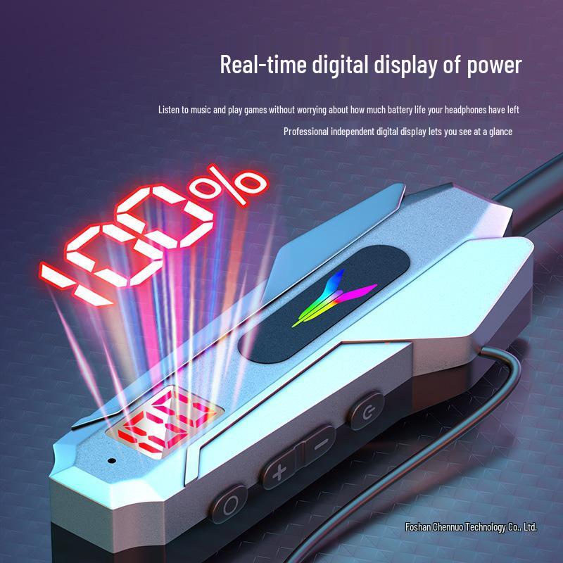 Esports Bluetooth Neckband Wireless Earbuds - Low Latency, Sound Positioning, Card Slot.