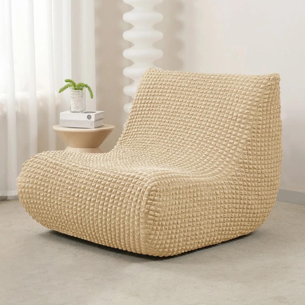 Solid Color Seersucker Sofa Covers Relax Sofa Slipcovers Stretch All-Inclusive Lounge Tatami Chair Cover Balcony