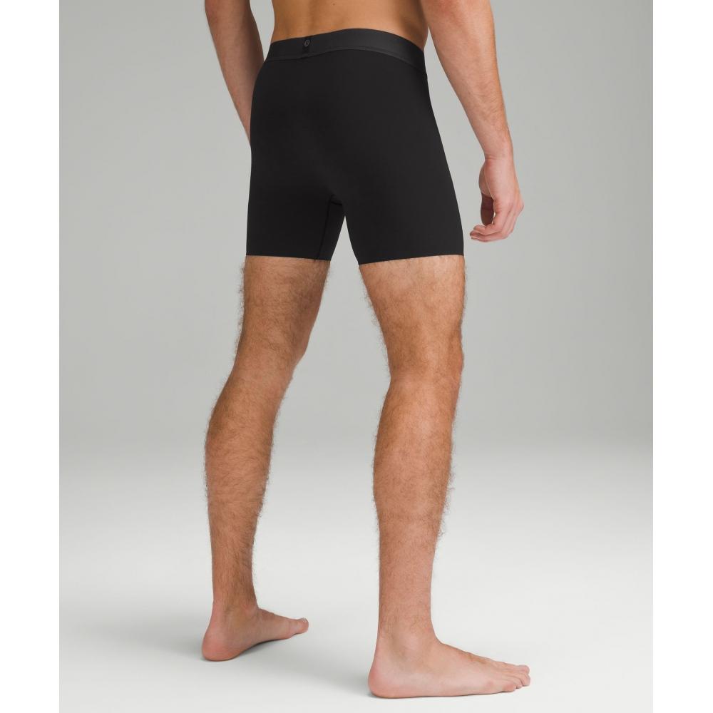 Lululemon Built To Move Boxer 5   2 Pack Black Black