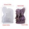 Sturdy Lioness Wing Masked Woman Silicone Candle Mould For Enthusiasts And Craft Lovers