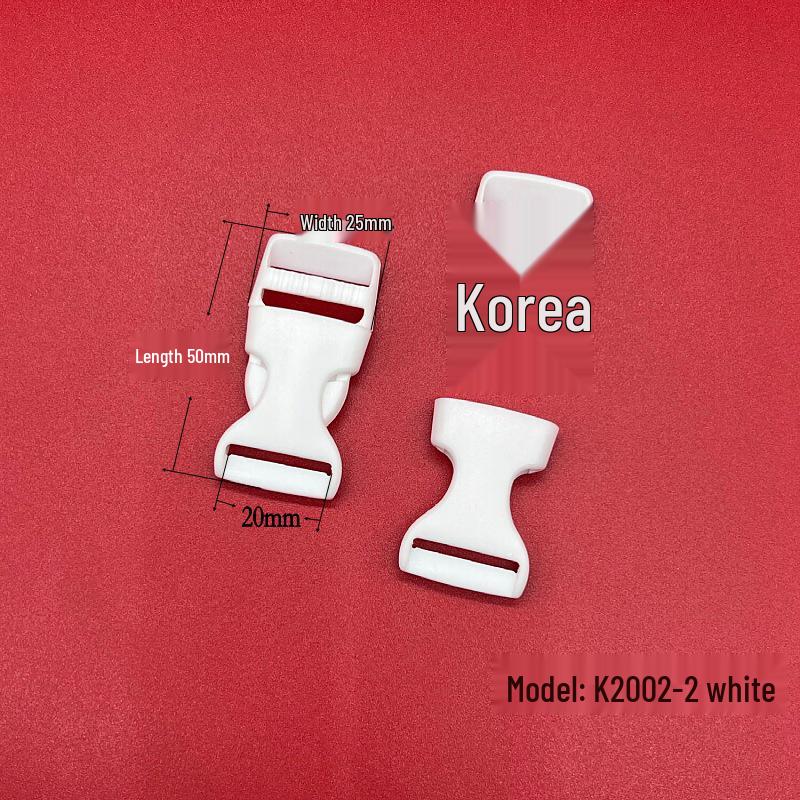 High-Quality White Plastic Snap Buckle for Backpacks and Schoolbags