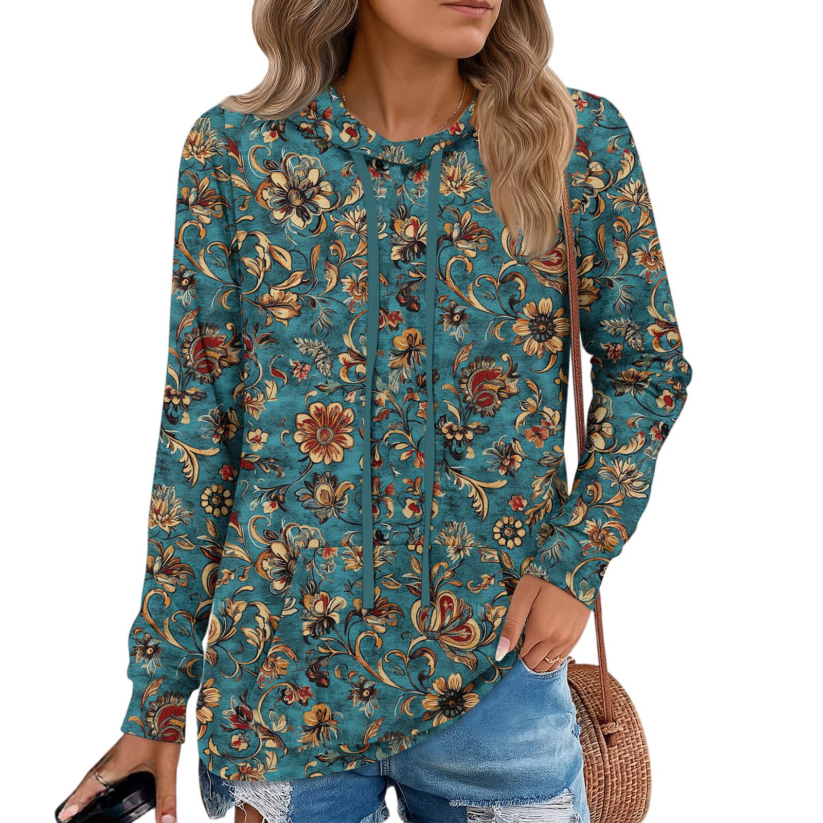 

Женские худи-пуловеры, модные толстовки с капюшоном для девочек-подростков, женский осенний туник-топ S