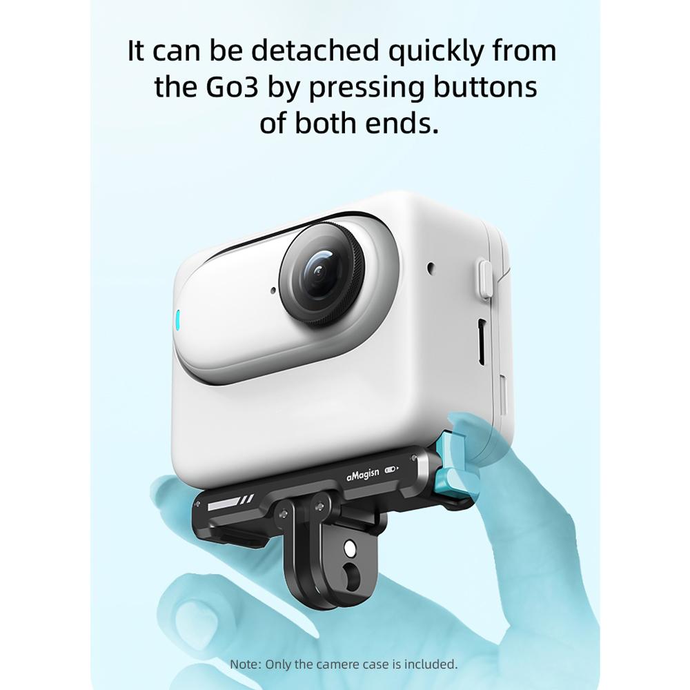 aMagisn AG11 Magnetic Quick Release Mount Base for Action Camera Aluminum Alloy Camera Mount with Magnetic Plate