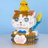 LOZ 8116 Mermaid Cat Princess Hot Spring Bath Duck Pet Animal Doll Mini Diamond Blocks Bricks Building Toy For Children No Box