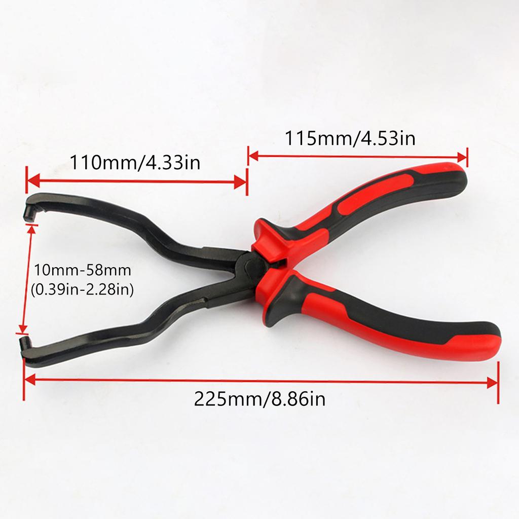 Petrol Hose Pipe Clamp Clip Fuel Line Disconnect Tool with Handle Suitable for Most Car Models