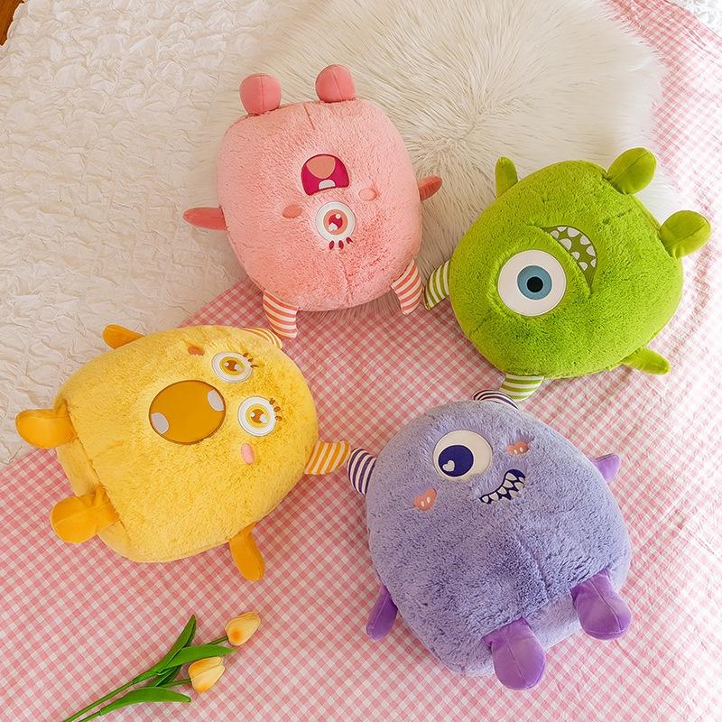 Cute Cartoon Monster Plush Toy Doll Adorable Pet Stuffed Animal Birthday Gift Wholesale