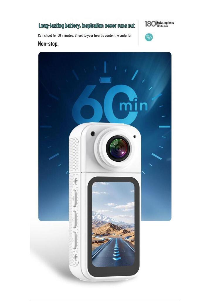 Anti-Shake HD Action Camera for Cycling, Travel, Scooter, and Motorcycle