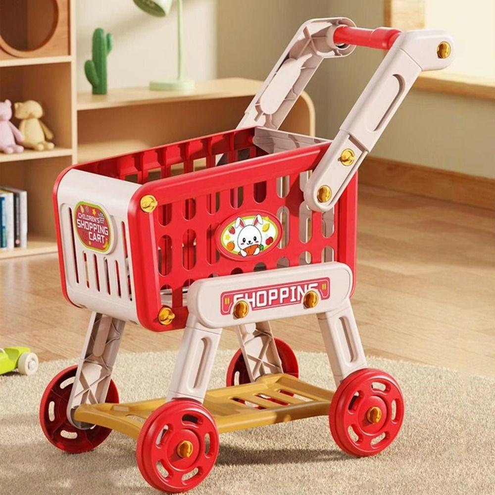 20PCS/Set Shopping Cart Toy Set Simulation Pretend Shopping Playset Toy  Boys Girls Gift