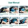 4pcs Car Rearview Mirror Film, Anti-Rain Fog Waterproof PET Clear Film