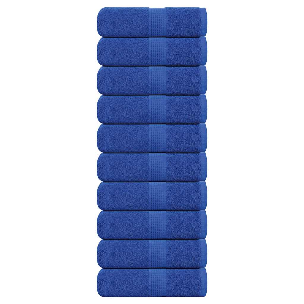 Guest Towels FROGN 10 pcs Blue 30 x 50 cm 360 g m²