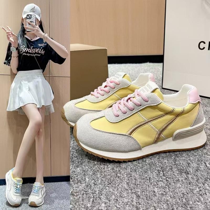 Ballet Training Shoes 2025 Spring and Summer New Inner Height Increase Versatile Breathable White Shoes Casual Sports Forrest Gump Shoes Women