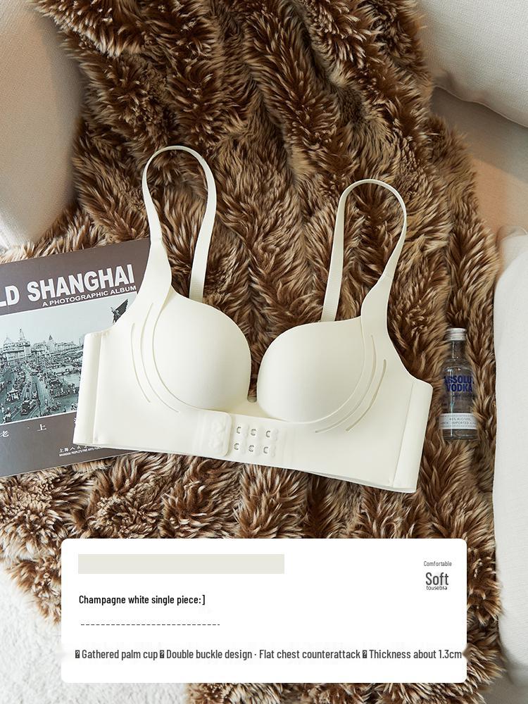 Nahtloser Push-Up-BH für Damen: Vergrößert kleine Brust, Ohne Bügel, Anti-Erschlaffung, Seitenstütze, 2025 Design 32/70AB