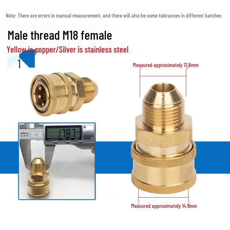 High-Pressure Car Wash Foam Gun Nozzle with 1/4 Quick Connect Adapter