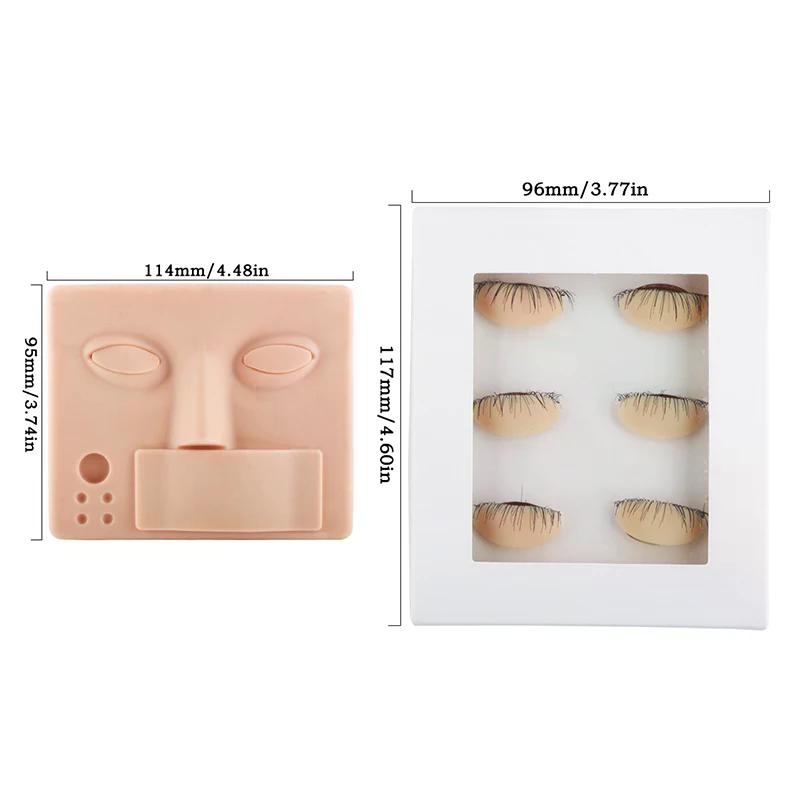 Mannequin Head Eyelash Extension Practice Makeup Accessories With Removable Eyes False Eyelashes Grafting Training Model Head