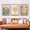 Boho Sun Cactus Banana Tree Women Leopard Wall Art Canvas Painting Nordic Posters And Prints Wall Pictures For Living Room Decor