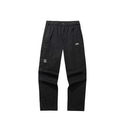 Comfortable Simple Versatile Straight Loose Casual Pants Unisex Bottoms Black 172518501-3