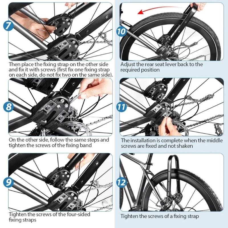 Universal Bike Cargo Rack Tool  Assembly 30kg Capacity  Aluminum Construction