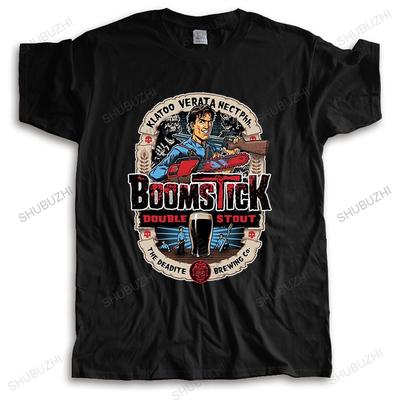 Fashion Brand T Shirt Unisexs Evil Dead Boomstick Unisexs Short Sleeve Tshirt Pure Cotton Round Collar Anime In 2016 Latest Style