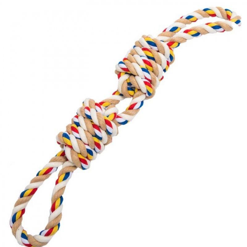 Durable Woven Cotton Rope Tug Toy for Dogs