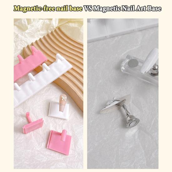 10Pcs Nail Practice Stand Fake Nail Tips Holder DIY Home Salon Nail Art Display Stand Beginner Manicure Painting Practice Base