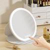 3 Color LED LED Makeup Mirror Round Mirror Foldable Cosmetic Mirrors  Dormitory Use