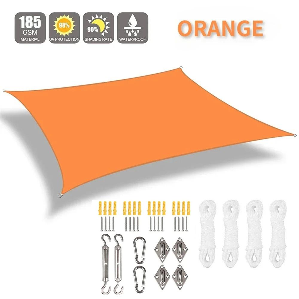 Blok UV Voděodolná Stínící plachta Sluneční přístřešek Stříška Bazén Obdélník Čtverec Markýza Stínění Pro Zahradu Terasu Zahrádku Auto