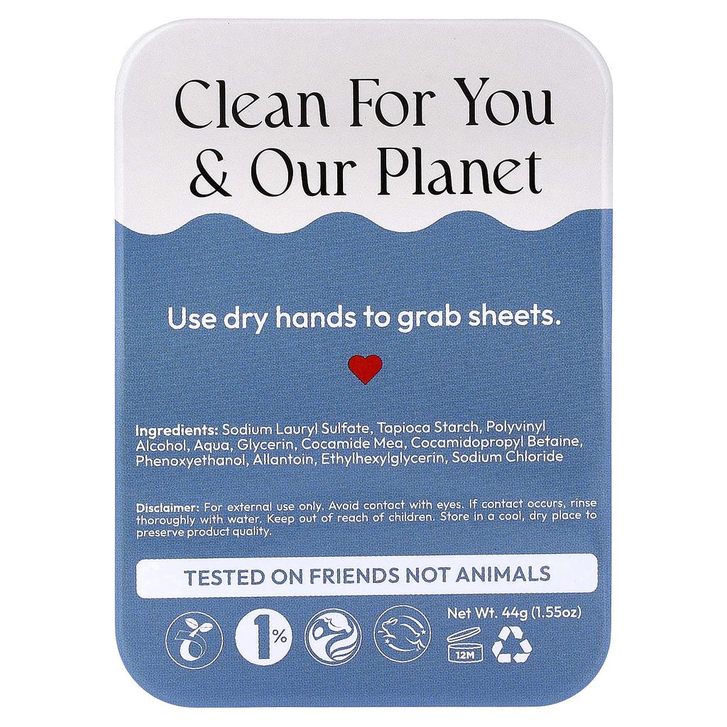 Fomin, Travel Soap Sheets, Fragrance-Free, 100 Sheets, 44g (1.55oz)