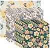 9 Pcs Reusable Beeswax Wrap for Food Organic Cotton Beeswax Papers Small Medium Large Bread Sandwich Wrapper Bowls Covers
