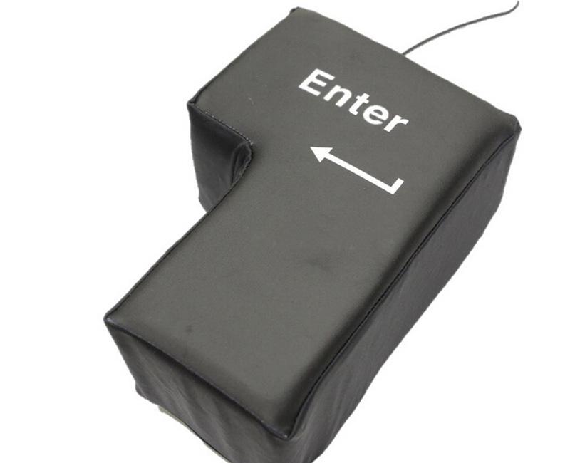 

Giant USB Enter Key Pillow for Desk and Naps Other чёрный
