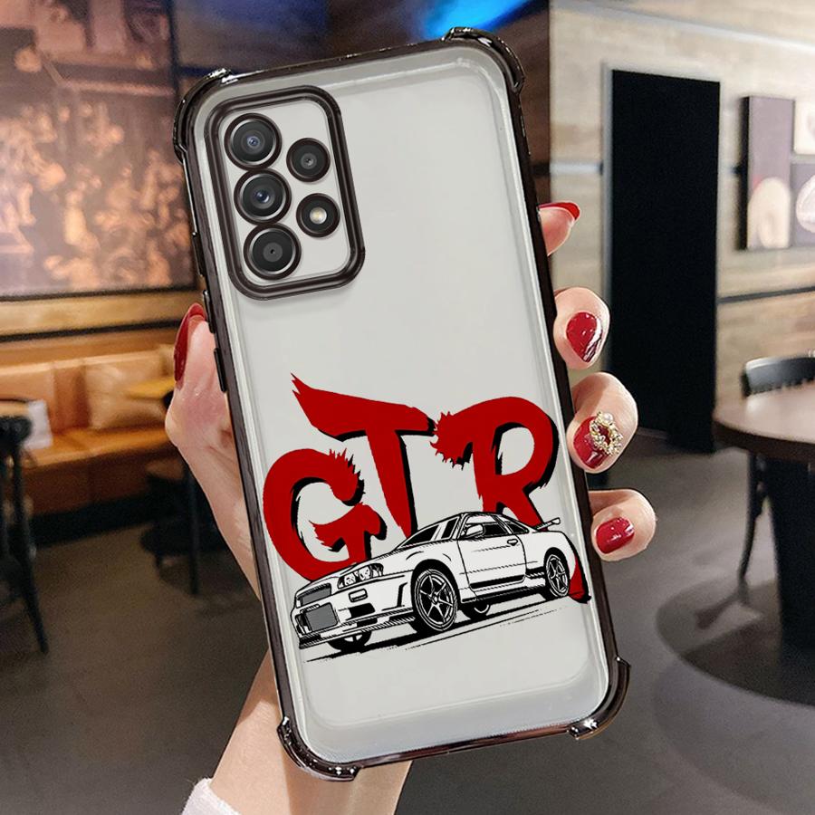 Soft Cover Case for Samsung Galaxy A21s A13 A33 A26 A35 A36 A24 A52 A17 A15 A16 A25 Japanese JDM Drift Car