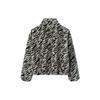 Anta Life Series Tiger Spirit Stand Collar Zebra Print Jacket Women Jacket Black 162218712-1