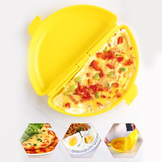 Silikonowa Forma do Gotowania Jajek do Mikrofalówki i Piekarnika Nieprzywierająca Forma do Omletów i Jajek Pożonych Bez BPA Narzędzie do Robienia Kanapki Śniadaniowej do Domowej Kuchni