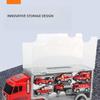 Alloy Children's Storage Container Car Alloy Return Car Simulation Fire Truck Engineering Vehicle Police Truck Engineering Vehicle