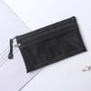 1/3PCS Transparent Zipper Pencil Case Mesh A6 Bills Storage Bag Clear Nylon Makeup Pouch Portable Examination Stationery Bag
