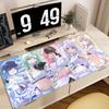 Gaming Mouse Pad Large Desk Mat Antislip Base Stitched Edges Group Anime Girls Print for Gaming  Office Desk Use