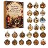 Adventskalender 2026 Weihnachts-Countdown Anhänger 2D Acryl Hängender Schlüsselanhänger Xmas Sammlerstück Geschenk Calendario Adviento Navidad