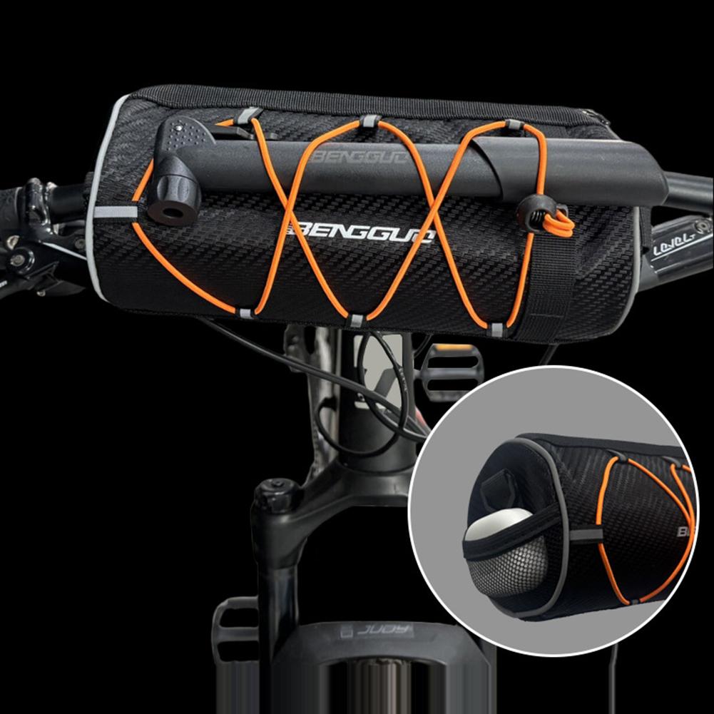 2.5L Bike Handlebar Bag Large Capacity Bicycle Frame Pannier Bag Multi-Pockets Portable Shoulder Bag for Outdoot Cycling