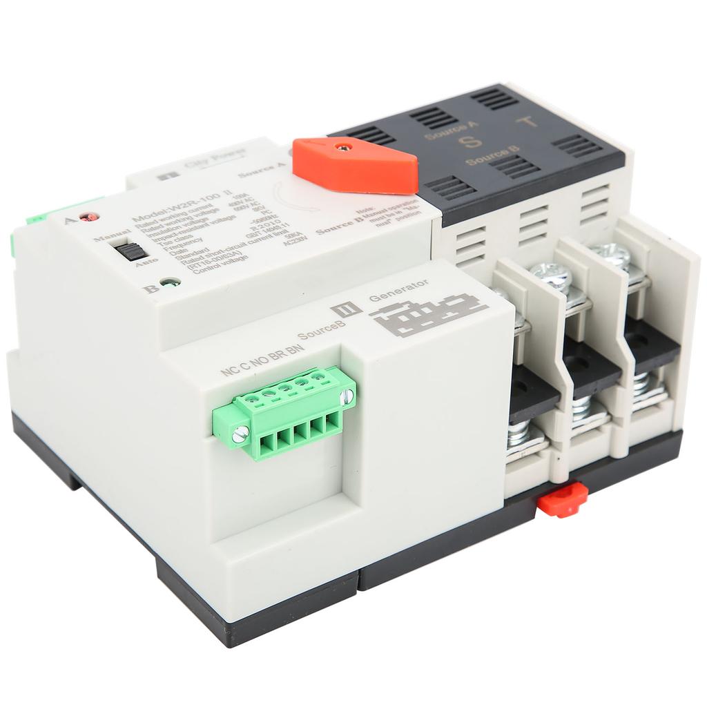 W2R‑100  Power Automatic Transfer Switch 3P 100A 50Hz Power Transfer Switch