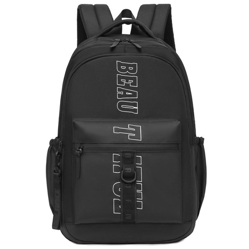 

Large Capacity Campus Schoolbag Men s Computer Travel Backpack чорний