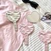 Portable Handheld Makeup Mirror Love Shape Eyelash Extension Tool Electroplate Mirror Water Ripple Beauty Accessories