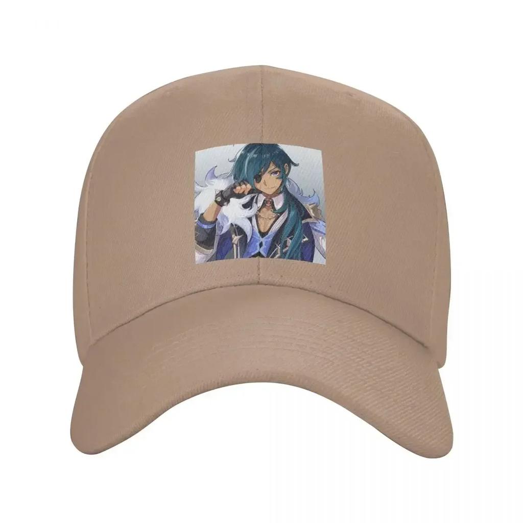 Fashion Kaeya Genshin Impact Baseball Cap Women Unisex Adjustable Anime Game Dad Hat Sports Snapback Hats