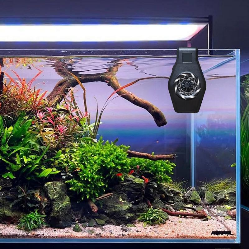 Aquarium Cooling Fan Compact Aquarium Chillers System 2 Wind Speed Adjustments Fish Tank Cooling Device For Home Living Room