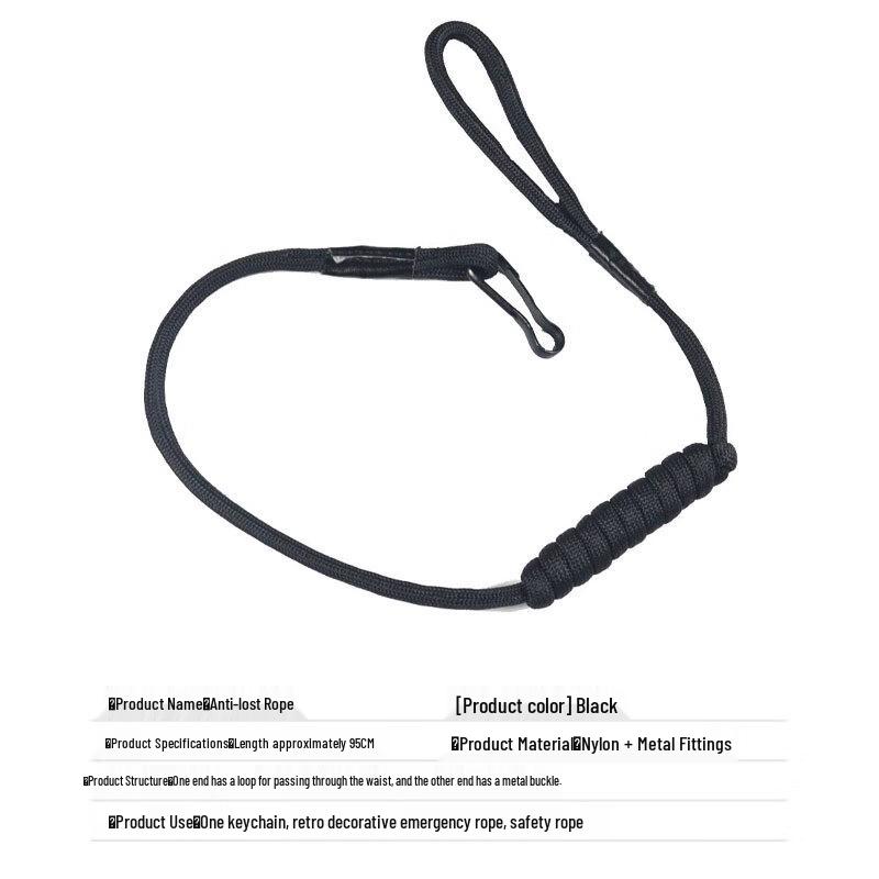 Tactical Elastic Anti-Loss Lanyard 10-Pack