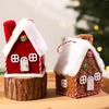Velvet Texture Plush Hanging Ornament Plush Fabric Christmas Scene Prop  For Home Decoration