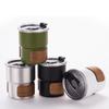 304 Stainless Steel Coffee Cup 300ml Water Cup Portable Coffee Camping Mug  Picnic